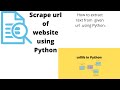 Extracting text from a given url.