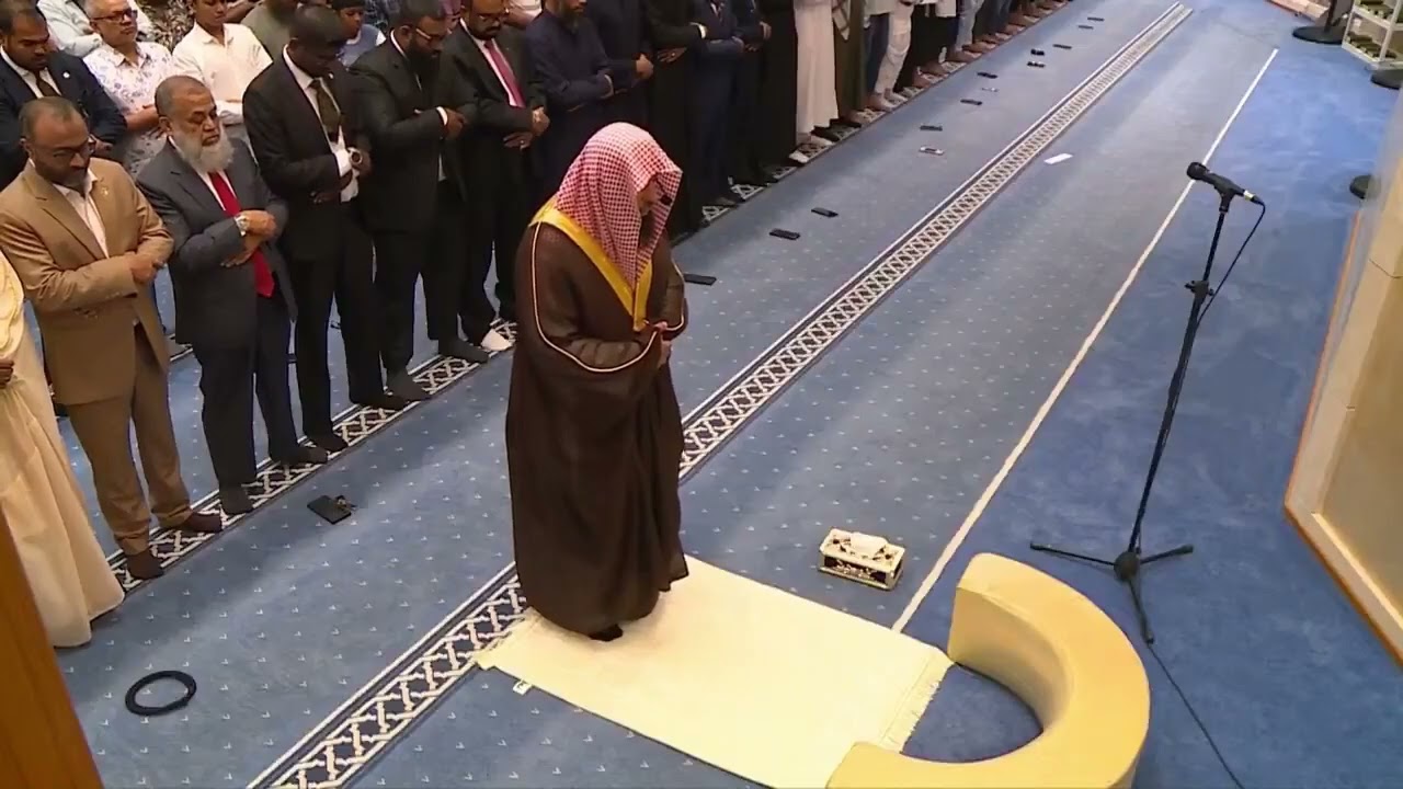 صلاة المغرب ٢٥ شوال ١٤٤٦  للشيخ د. ‎#صلاح_البدير في جامع الملك سلمان  -حفظه الله- في جزر المالديف.