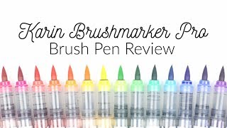 Ecoline Brush Pens Review (Compared to Karin Markers) - Ensign