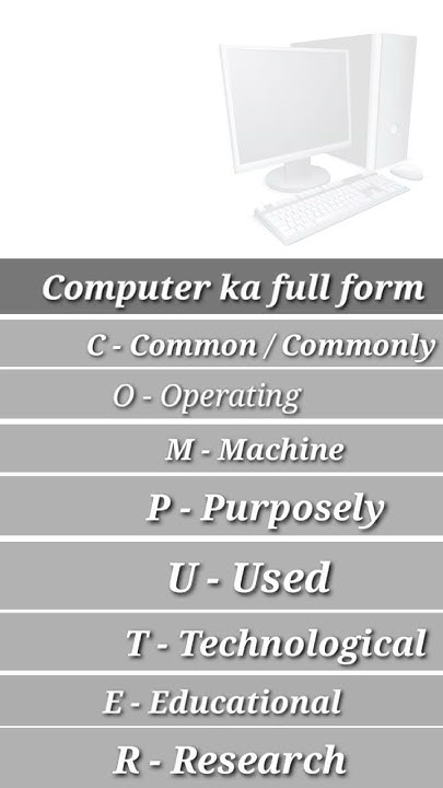 Computer Basic Knowledge || Compute Class 1 || Computer Basic Course ...