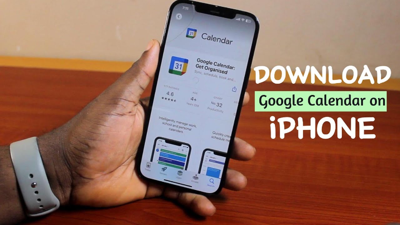 How to Download Google Calendar on iPhone - YouTube