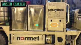 Tunnel shotcrete unit Normet