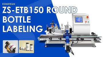 ZONESUN ZS-ETB150 Electric Desktop Automatic Round Bottle Labeling Machine