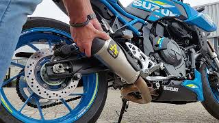 Suzuki GSX-8S 2023 Arrow complete exhaust system with + without cat, sound check, db-test, approved