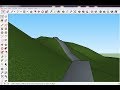 SketchUp . How to make the road on terrain without plugins