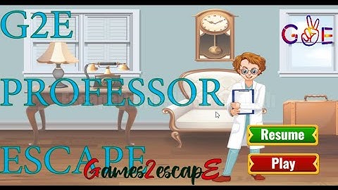 G2E Professor Escape Walkthrough [Games2Escape]