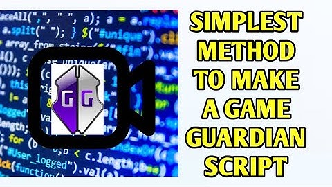How to make a Game Guardian Lua file