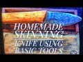 Making a homemade Skinning Knife using basic tools 🛠👍🏼
