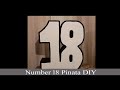 How to make a pinata - number pinata - 18 piñata - Two numbers pinata - Double digit pinata