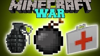 Minecraft: WAR (EXPLOSIVES, INSTANT STRUCTURES, EPIC GUN & MORE!) Mod Showcase