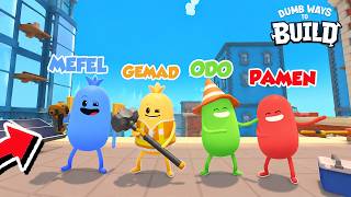 4 KOPLAK KERJASAMA MANJAT TOWER KOCAK!!!  - Dumb Ways to Build #1