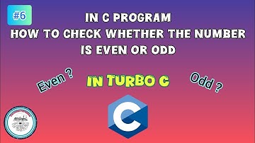 Program to find even or odd in turbo c | #6 | #c #program #turboc 