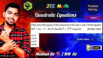 Sum of the squares of the reciprocals of the roots a and b of the equation 3x2 +λx – 1 = 0 is 15 .