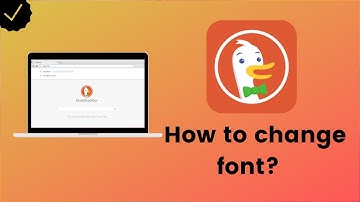 How to change the font on duckduckgo.com?