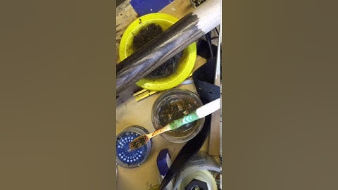 Ebonizing timber with vinegar and steel wool