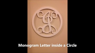 Monogram Letter inside a Circle - Inkscape