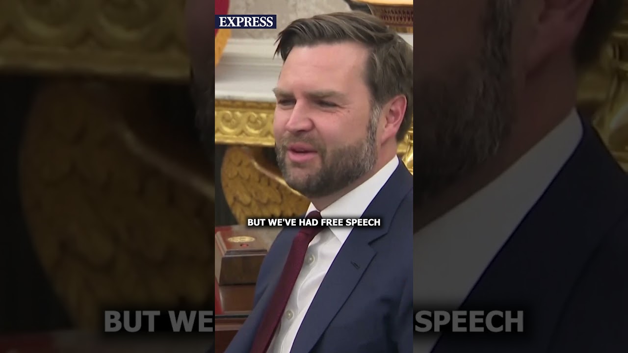 JD Vance questions UK's freedom of speech IN FRONT of Starmer