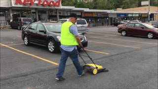 outdoor parking lot cleaning