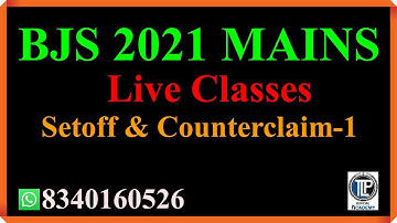 #biharjudicial #bjs2021 #bpsc Setoff & Counterclaim -1 #tlpacademy  #onlinelawclasses