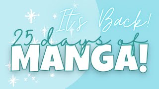 25 Days Of Manga 2021 Announcement