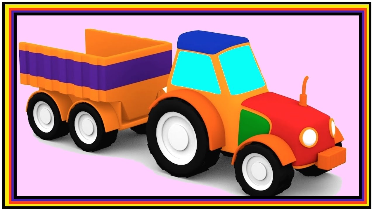TRACTOR Puzzle for Kids Magic SHAPE Train - Cartoons for Kids. Tractors for  Children - YouTube