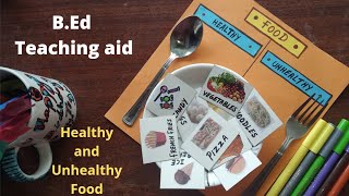 Healthy foods and Unhealthy foods/TLM/teaching aid for kids/Gj studies 😀