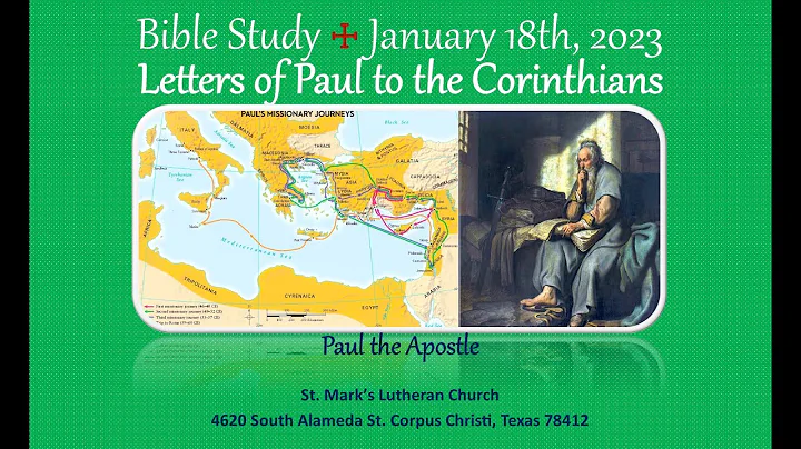 Letters of Paul to the Corinthians - Bible Study