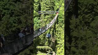 Would You Walk Across This 450-Foot Bridge? #CapilanoSuspensionBridge #Vancouver #ExploreCanada