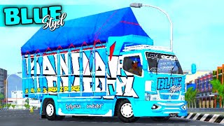 Mod Bussid Terbaru Truck Canter Rebecca Blue Styel, Full Anim, Super Detail || BUSSID V3.6.1