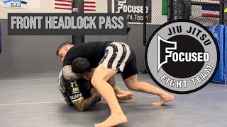 Master the Front Headlock Pass: Never Get Butterfly Swept Again!
