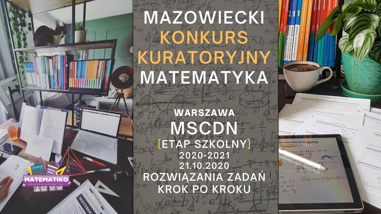 Konkurs Przedmiotowy Z Matematyki Arkusze Mazowiecki konkurs kuratoryjny matematyka Warszawa 2020-2021 ETAP