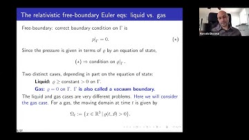 Marcelo Disconzi | The relativistic Euler equations with a physical vacuum boundary