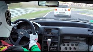 Battle Honda CRX vs VW Polo R WRC ABT at Nurburgring 30.10.16