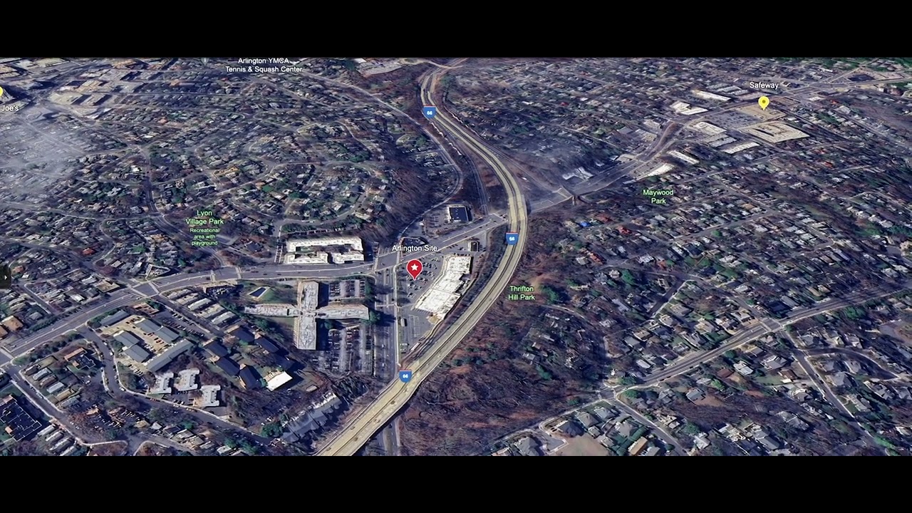 Arlington va lyon village sc google earth video close aerial v2