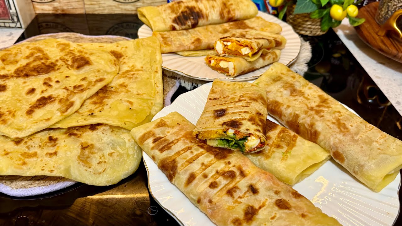 ملاوي تونسية على الطريقة الزمنية الأصيلة  بالسميد فقط-تجيكم مروقة خفيفة-بنة ولا أروع- سندويشات ملاوي