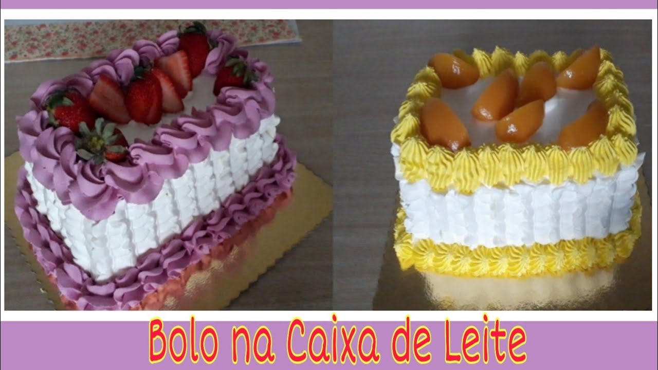 Como Montar Bolos na Caixa de Leite | Para Bolos de 1Kilo