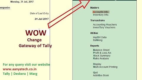 How to Change "Gateway of Tally" name, Tally Customization (Free TDL) - ATech (Hindi)