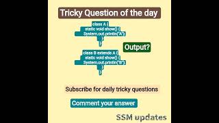 Java Tricky Questions Series| SSM Updates #Java #programming #java