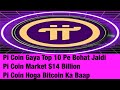 PI coin Latest Rating | Coin Market Cap $14 Billion | Binnance Listing