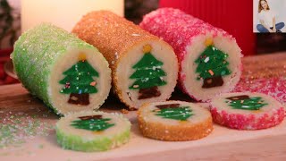 CHRISTMAS COOKIESSLICE & BAKE! | HOLIDAY COOKIES RECIPE