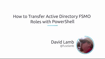 How To Transfer Active Directory FSMO Roles With PowerShell