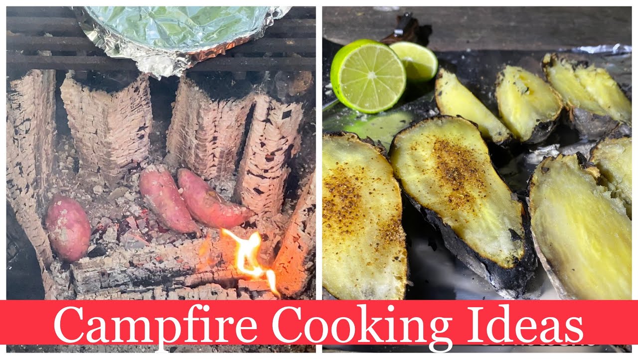 Campfire Cooking Idea | Shakarkandi | Pakistani Street Food | Baked Sweet Potatoes on Charcoal