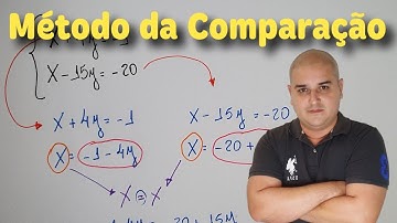 Sistemas de equações do 1 grau: Método da Comparação