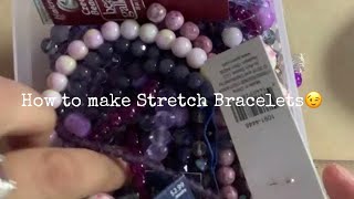 How to: Purple Stretch bracelets @BeadCraftBabe
