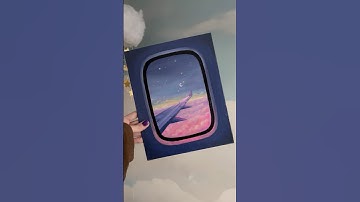 Above the clouds ☁️💖🦋 #artidea #canvasidea