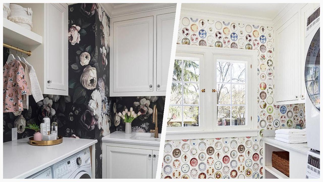 Image showcasing Transform Your Laundry Room with Colorful Walls | Designer CheatSheet