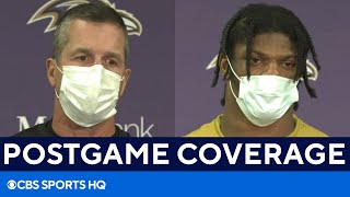 Browns vs Ravens: John Harbaugh, Lamar Jackson speak after win on Sunday Night Football