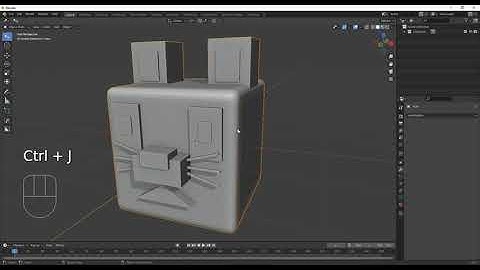 Quick Start Blender #วิธีรวม แยกวัตถุหลายๆ ชิ้น