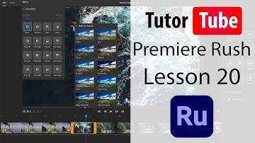 Premiere Rush Tutorial - Lesson 20 - Adding Titles and Graphics