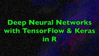Deep Neural Networks with TensorFlow & Keras in R | Numeric Response Variable